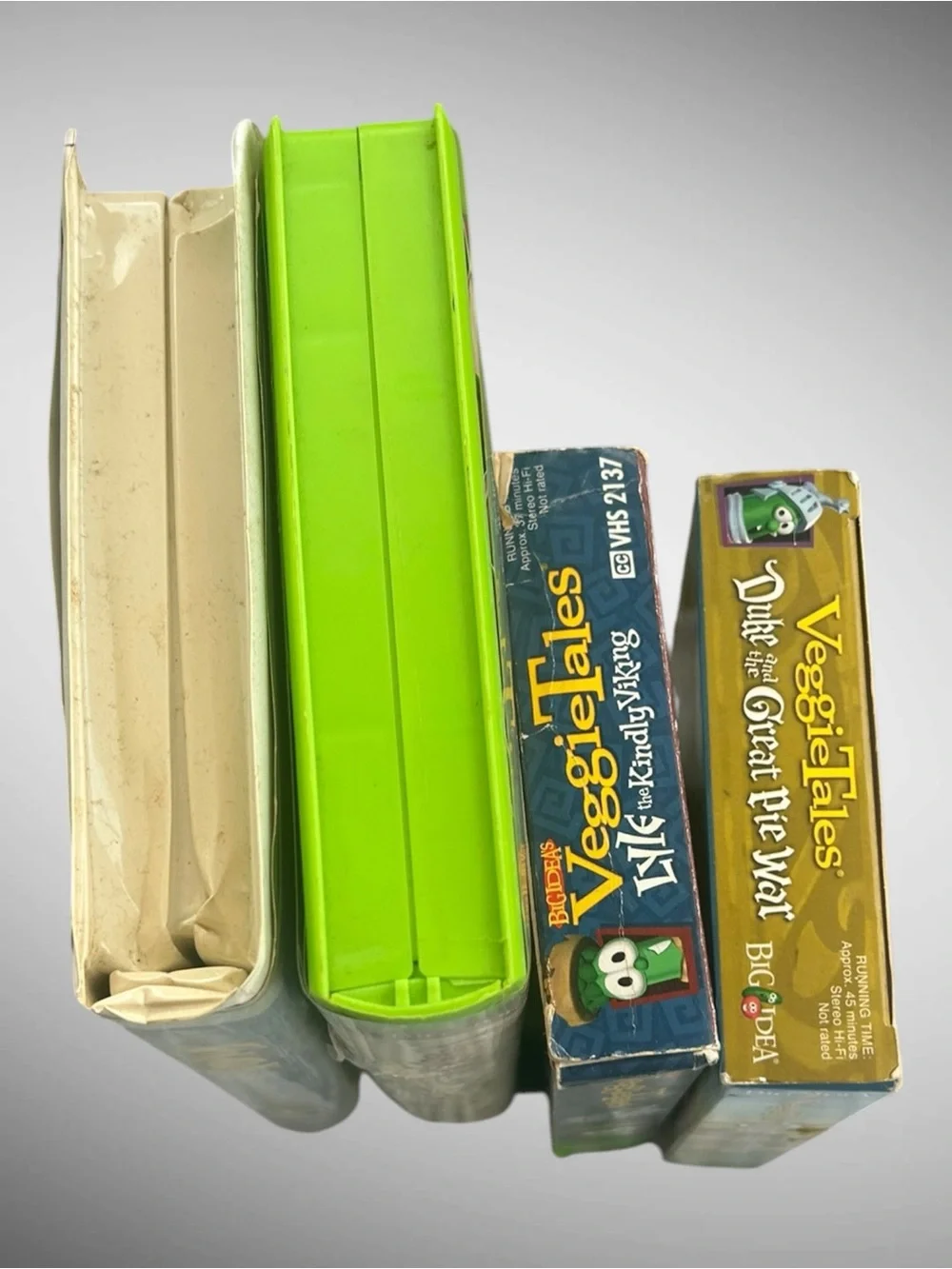 VeggieTales VHS Lot of 4 Jonah Heroes Bible Lyle Duke Y2K Kids